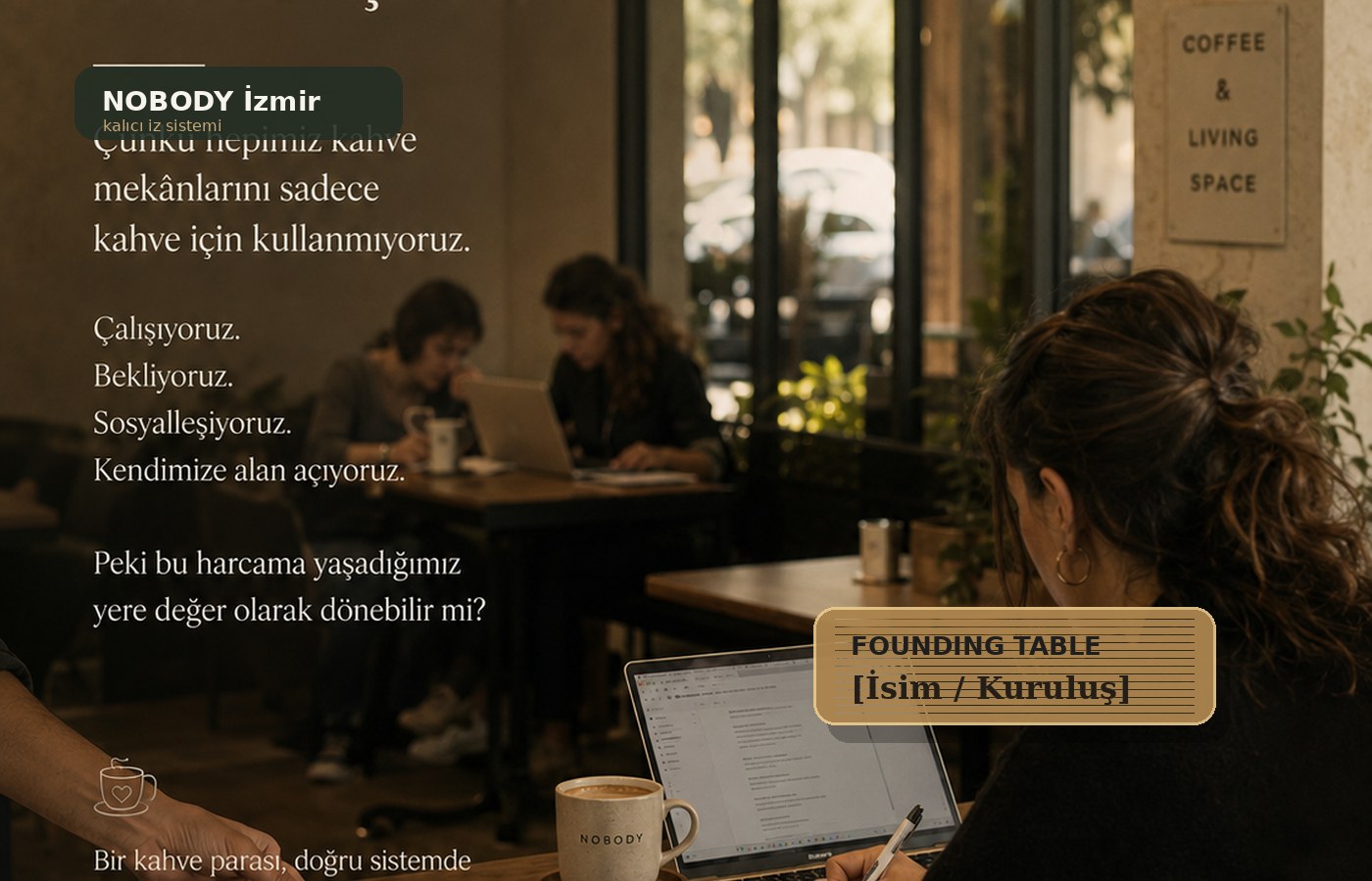 Founding Table masa levhası örneği